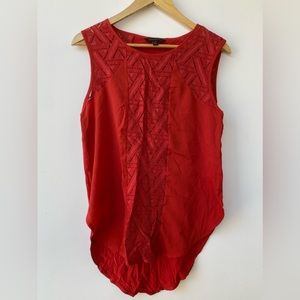 Banana republic Red  Sleeveless blouse
